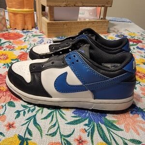 12.5C Nike Dunk Low Black Industrial Blue